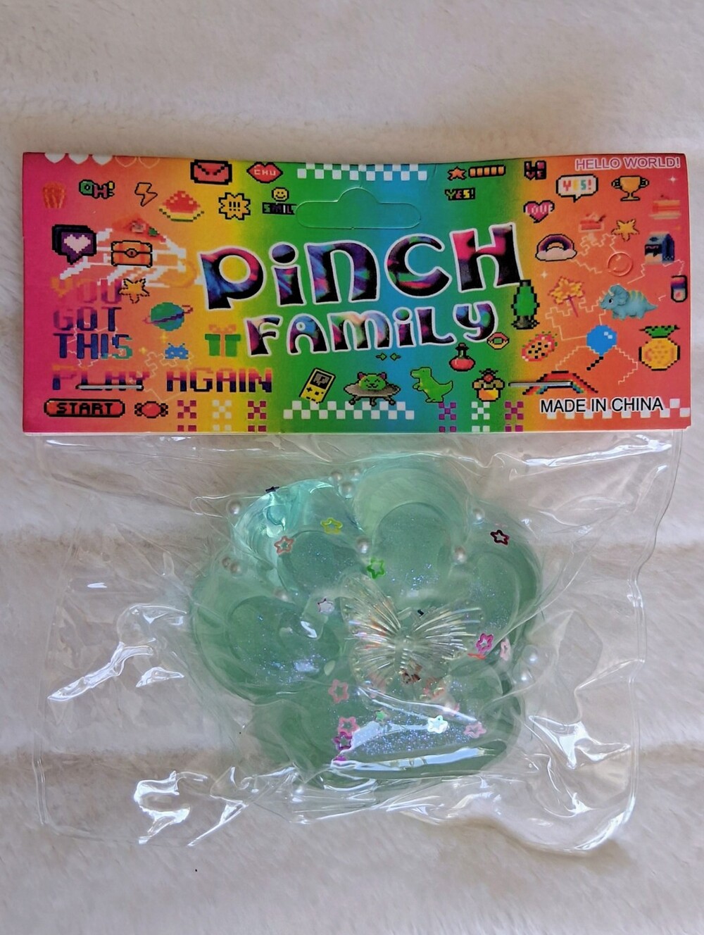 Pinch Family Blue Taba Like Squishy Paw